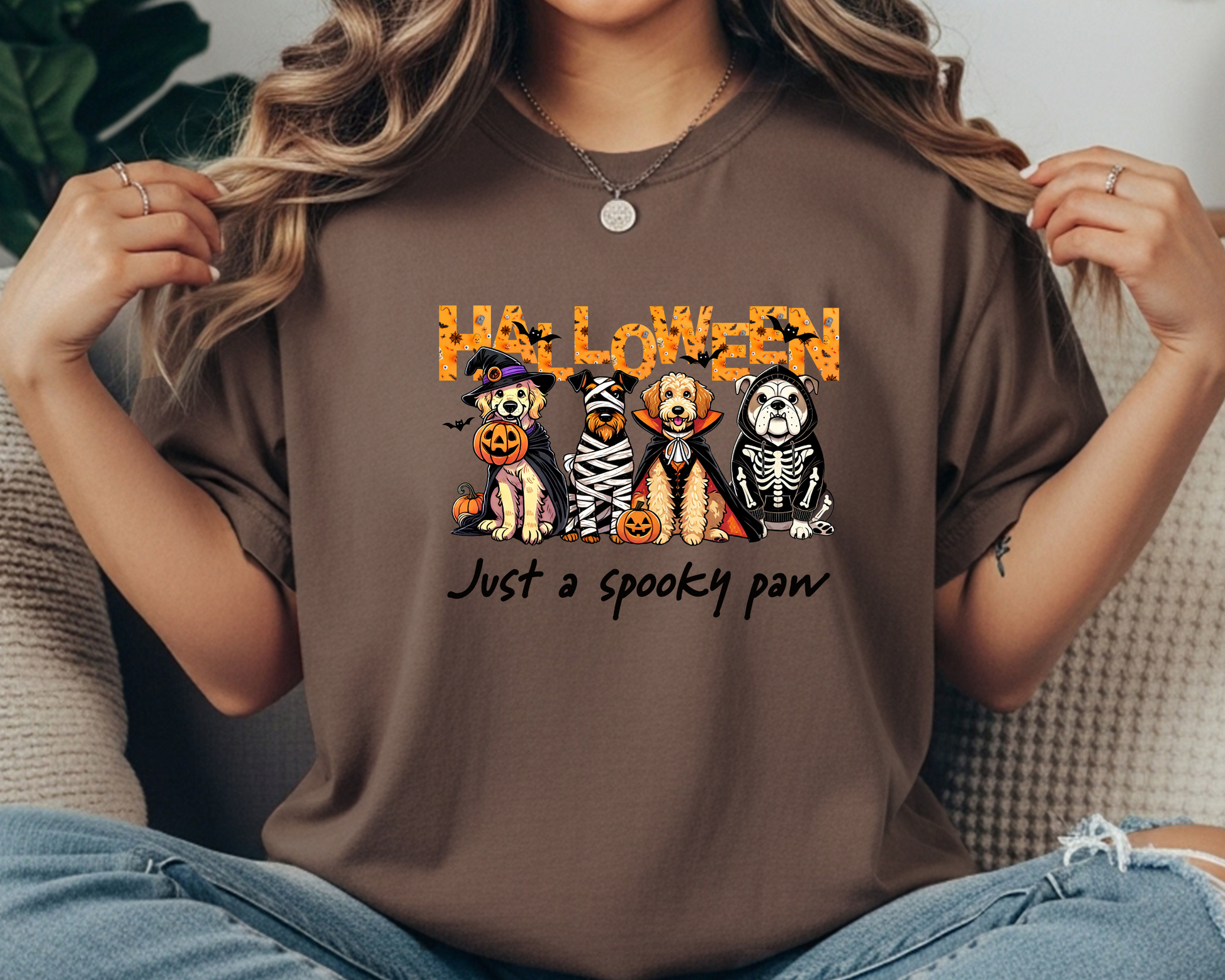 Halloween Dog Lover Shirt | Comfy Unisex Graphic Tee for Dog Enthusiasts - JennyO