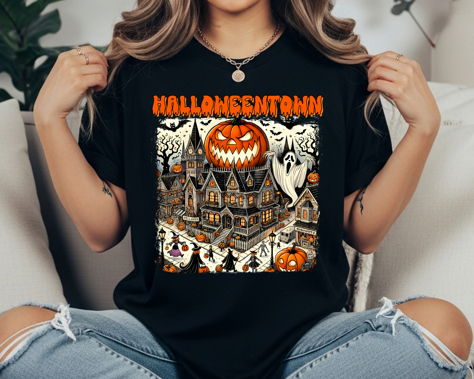 Halloweentown Shirt Est 1998 - Vintage 90s Halloween Graphic Tee for Spooky Season - JennyO