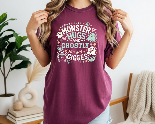 Momster Halloween T-Shirt | Comfort Colors Tee | Vintage Style | Momster Halloween Shirt - JennyO