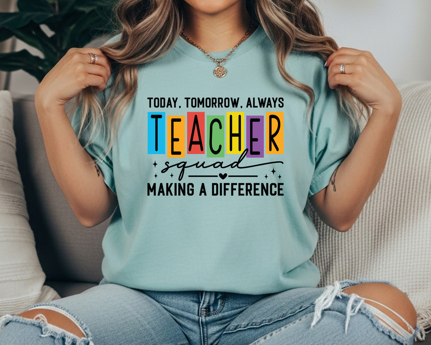 Teacher Squad Shirt | Comfort Colors Crewneck | Gift for Teachers | Back to School