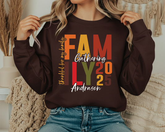 Family Thanksgiving 2025 Sweatshirt – Cozy Heavy Blend Comfort