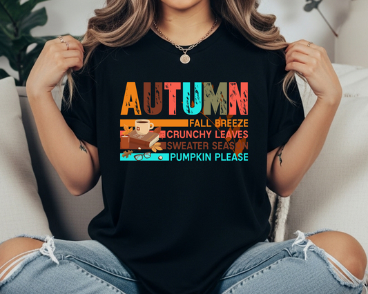 Autumn Vibes Shirt | Pumpkin Please Fall Tee | Cozy Comfort Colors | Season Fall
