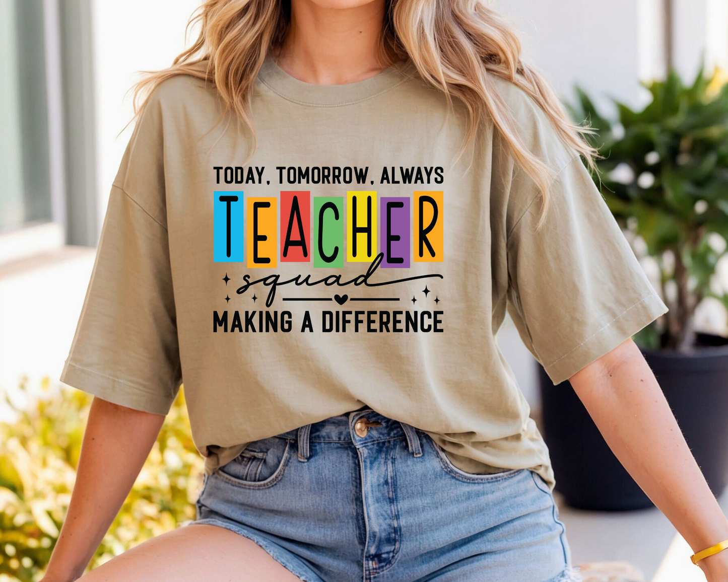 Teacher Squad Shirt | Comfort Colors Crewneck | Gift for Teachers | Back to School