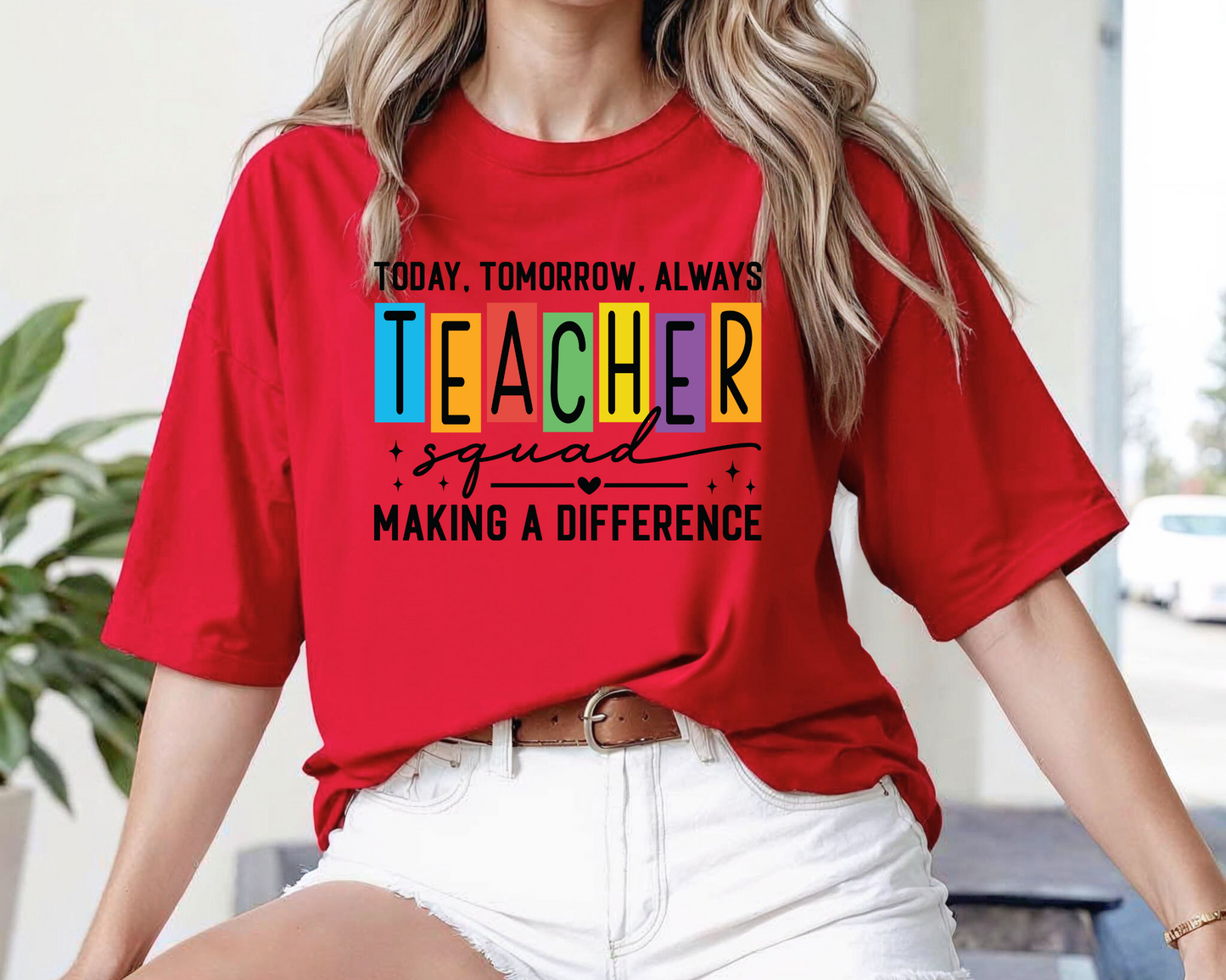Teacher Squad Shirt | Comfort Colors Crewneck | Gift for Teachers | Back to School